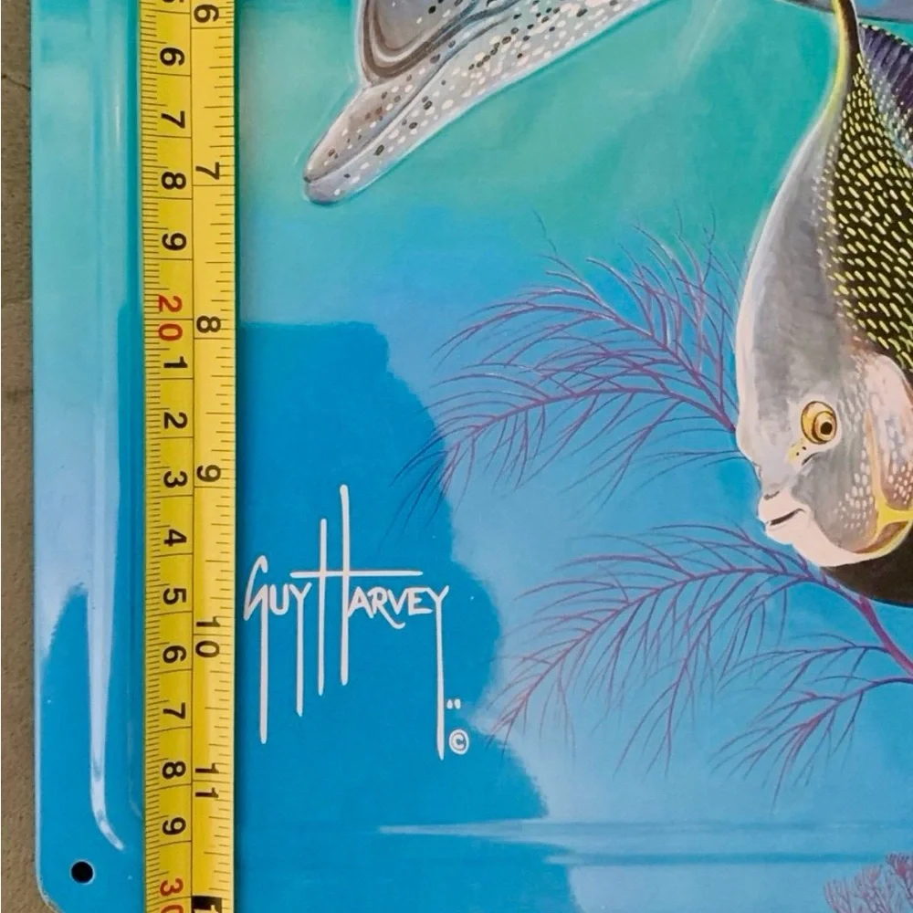 Guy Harvey Oceanic Wildlife Art with Blue and Aquagreen